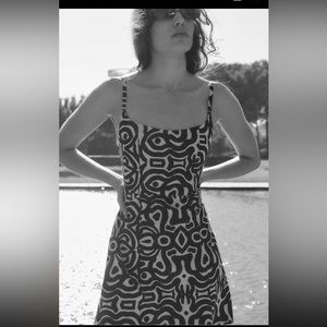 Zara geometric print dress